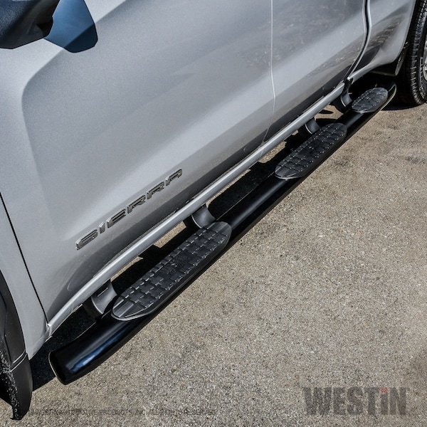 Westin Automotive 19-C SILVERADO/SIERRA 1500 DBL CAB(6.5 FT BED)BLK PRO TRAXX 5 W2W OVAL NERF BARS 21-534715 - main